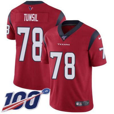 Nike Houston Texans #78 Laremy Tunsil Red Alternate Stitched NFL 100th Season Vapor Untouchable Limited Jersey