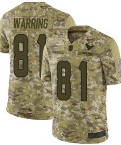 Nike Houston Texans #81 Kahale Warring Camo Stitched NFL Limited 2018 Salute To Service Jersey