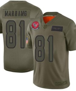 Nike Houston Texans #81 Kahale Warring Camo Stitched NFL Limited 2019 Salute To Service Jersey