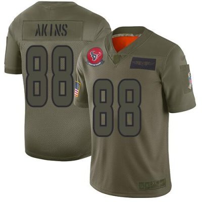 Nike Houston Texans #88 Jordan Akins Camo Stitched NFL Limited 2019 Salute To Service Jersey