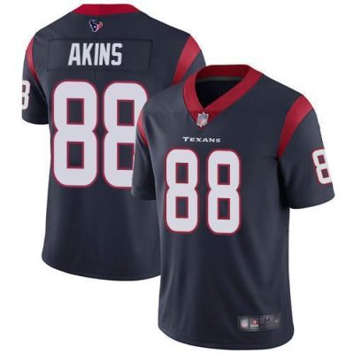 Nike Houston Texans #88 Jordan Akins Navy Blue Team Color Stitched NFL Vapor Untouchable Limited Jersey