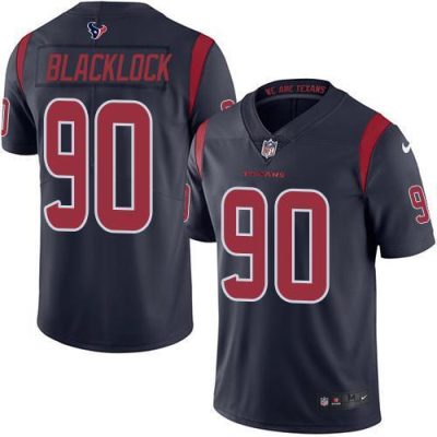 Nike Houston Texans #90 Ross Blacklock Navy Blue Stitched NFL Limited Rush Jersey