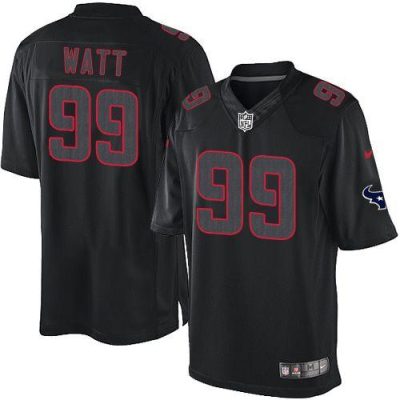 Nike Houston Texans #99 J.J. Watt Black Stitched NFL Impact Limited Jersey
