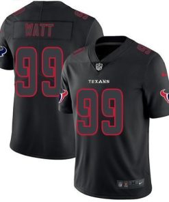Nike Houston Texans #99 J.J. Watt Black Stitched NFL Limited Rush Impact Jersey