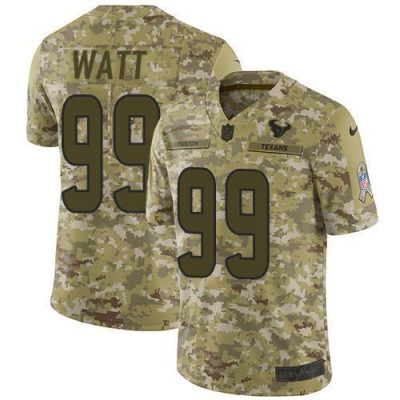 Nike Houston Texans #99 J.J. Watt Camo Stitched NFL Limited 2018 Salute To Service Jersey