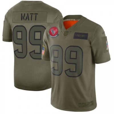Nike Houston Texans #99 J.J. Watt Camo Stitched NFL Limited 2019 Salute To Service Jersey