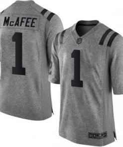Nike Indianapolis Colts #1 Pat McAfee Gray Stitched NFL Limited Gridiron Gray Jersey