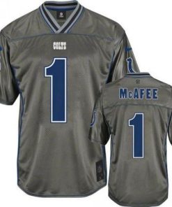 Nike Indianapolis Colts #1 Pat McAfee Grey Stitched NFL Elite Vapor Jersey