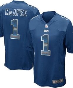 Nike Indianapolis Colts #1 Pat McAfee Royal Blue Team Color Stitched NFL Limited Strobe Jersey