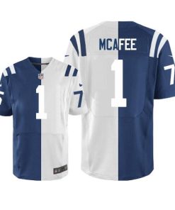 Nike Indianapolis Colts #1 Pat McAfee Royal Blue/White Stitched NFL Elite Split Jersey