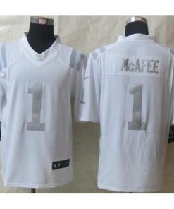 Nike Indianapolis Colts #1 Pat McAfee White Stitched NFL Limited Platinum Jersey
