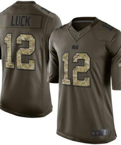 Nike Indianapolis Colts #12 Andrew Luck Green Stitched NFL Limited 2015 Salute to Service Jersey