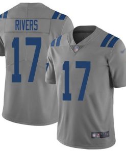 Nike Indianapolis Colts #17 Philip Rivers Gray Stitched NFL Limited Inverted Legend Jersey