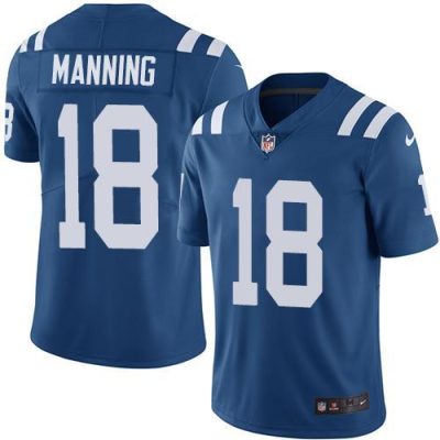 Nike Indianapolis Colts #18 Peyton Manning Royal Blue Team Color Stitched NFL Vapor Untouchable Limited Jersey