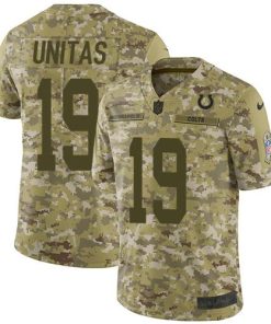 Nike Indianapolis Colts #19 Johnny Unitas Camo Stitched NFL Limited 2018 Salute To Service Jersey
