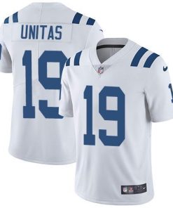 Nike Indianapolis Colts #19 Johnny Unitas White Stitched NFL Vapor Untouchable Limited Jersey