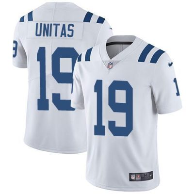 Nike Indianapolis Colts #19 Johnny Unitas White Stitched NFL Vapor Untouchable Limited Jersey