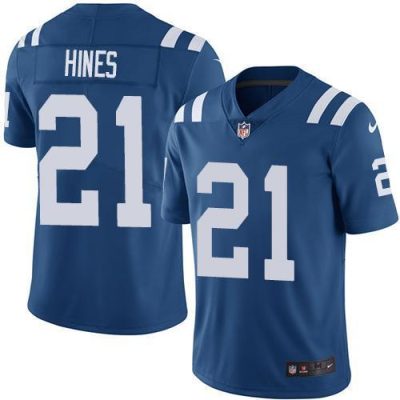 Nike Indianapolis Colts #21 Nyheim Hines Royal Blue Team Color Stitched NFL Vapor Untouchable Limited Jersey