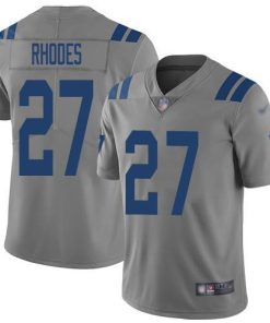 Nike Indianapolis Colts #27 Xavier Rhodes Gray Stitched NFL Limited Inverted Legend Jersey