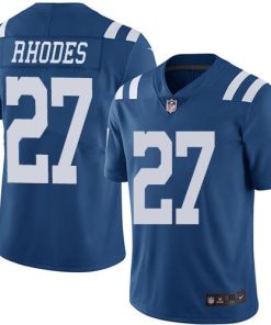 Nike Indianapolis Colts #27 Xavier Rhodes Royal Blue Stitched NFL Limited Rush Jersey