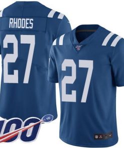 Nike Indianapolis Colts #27 Xavier Rhodes Royal Blue Team Color Stitched NFL 100th Season Vapor Untouchable Limited Jersey