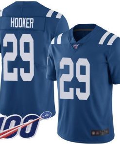 Nike Indianapolis Colts #29 Malik Hooker Royal Blue Stitched NFL Limited Rush 100th Season Jersey