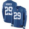 Nike Indianapolis Colts #29 Malik Hooker Royal Blue Team Color Stitched NFL Limited Therma Long Sleeve Jersey