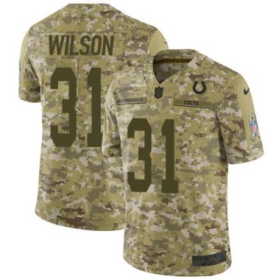 Nike Indianapolis Colts #31 Quincy Wilson Camo Stitched NFL Limited 2018 Salute To Service Jersey