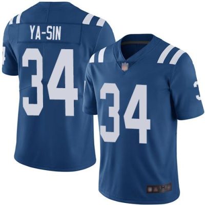 Nike Indianapolis Colts #34 Rock Ya-Sin Royal Blue Team Color Stitched NFL Vapor Untouchable Limited Jersey