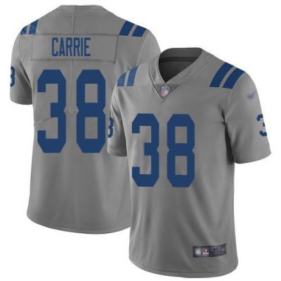 Nike Indianapolis Colts #38 T.J. Carrie Gray Stitched NFL Limited Inverted Legend Jersey