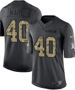 Nike Indianapolis Colts #40 Spencer Ware Black Stitched NFL Limited 2016 Salute to Service Jersey