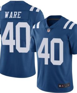 Nike Indianapolis Colts #40 Spencer Ware Royal Blue Stitched NFL Limited Rush Jersey