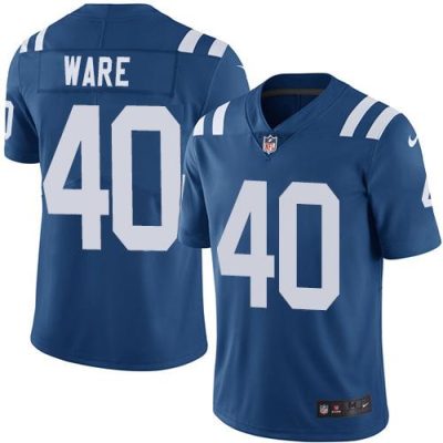 Nike Indianapolis Colts #40 Spencer Ware Royal Blue Team Color Stitched NFL Vapor Untouchable Limited Jersey
