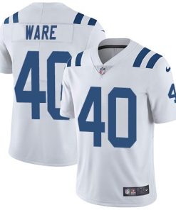 Nike Indianapolis Colts #40 Spencer Ware White Stitched NFL Vapor Untouchable Limited Jersey