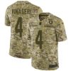 Nike Indianapolis Colts #4 Adam Vinatieri Camo Stitched NFL Limited 2018 Salute To Service Jersey