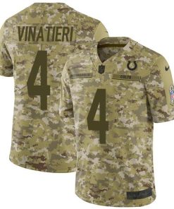 Nike Indianapolis Colts #4 Adam Vinatieri Camo Stitched NFL Limited 2018 Salute To Service Jersey