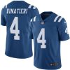 Nike Indianapolis Colts #4 Adam Vinatieri Royal Blue Stitched NFL Limited Rush Jersey