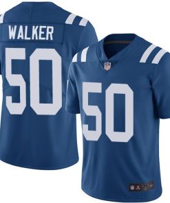 Nike Indianapolis Colts #50 Anthony Walker Royal Blue Stitched NFL Limited Rush Jersey