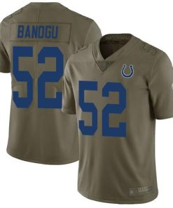 Nike Indianapolis Colts #52 Ben Banogu Olive Stitched NFL Limited 2017 Salute To Service Jersey