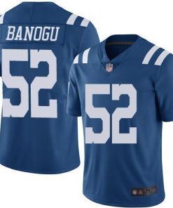 Nike Indianapolis Colts #52 Ben Banogu Royal Blue Stitched NFL Limited Rush Jersey