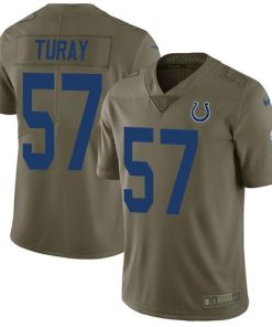 Nike Indianapolis Colts #57 Kemoko Turay Olive Stitched NFL Limited 2017 Salute to Service Jersey