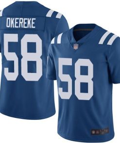 Nike Indianapolis Colts #58 Bobby Okereke Royal Blue Team Color Stitched NFL Vapor Untouchable Limited Jersey