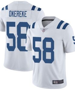 Nike Indianapolis Colts #58 Bobby Okereke White Stitched NFL Vapor Untouchable Limited Jersey