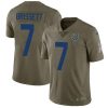 Nike Indianapolis Colts #7 Jacoby Brissett Olive Stitched NFL Limited 2017 Salute to Service Jersey