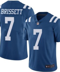 Nike Indianapolis Colts #7 Jacoby Brissett Royal Blue Stitched NFL Limited Rush Jersey