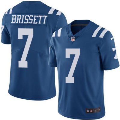 Nike Indianapolis Colts #7 Jacoby Brissett Royal Blue Stitched NFL Limited Rush Jersey