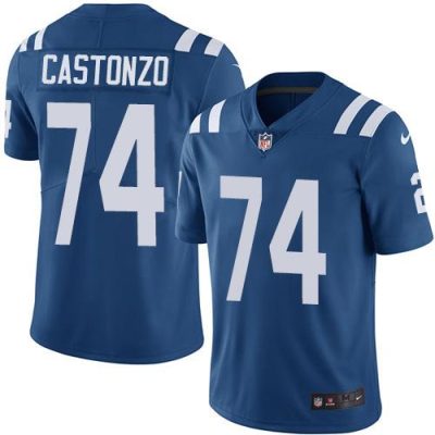 Nike Indianapolis Colts #74 Anthony Castonzo Royal Blue Team Color Stitched NFL Vapor Untouchable Limited Jersey
