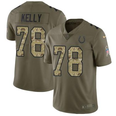 Nike Indianapolis Colts #78 Ryan Kelly Olive/Camo Stitched NFL Limited 2017 Salute To Service Jersey