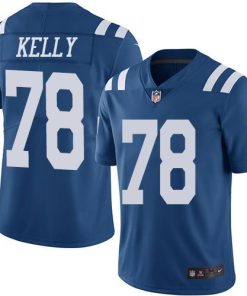 Nike Indianapolis Colts #78 Ryan Kelly Royal Blue Stitched NFL Limited Rush Jersey