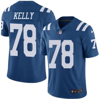 Nike Indianapolis Colts #78 Ryan Kelly Royal Blue Stitched NFL Limited Rush Jersey